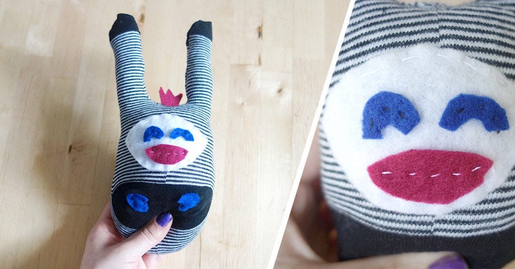 DIY Sock Soft Toy