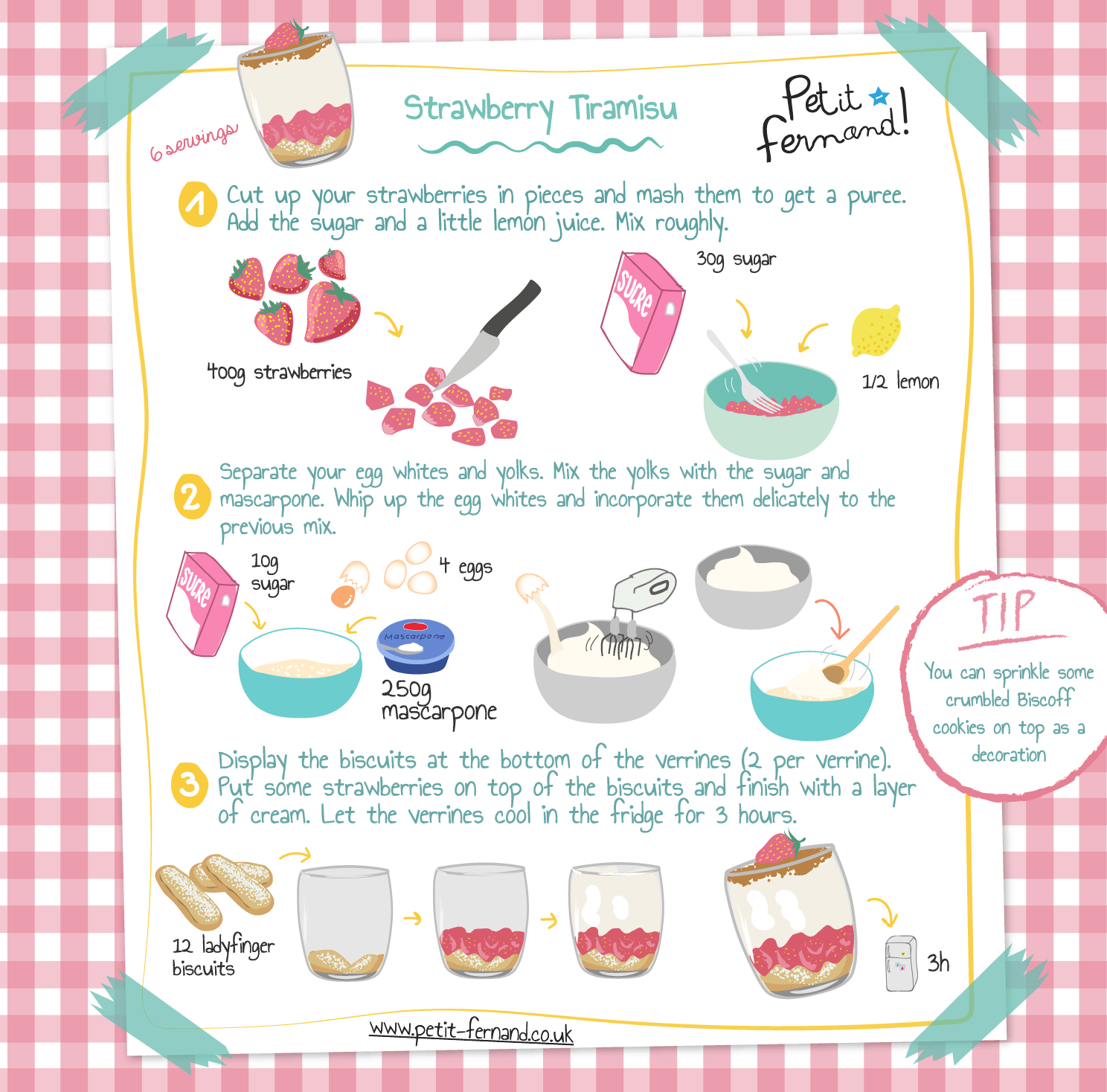 Kids' tiramisu recipe