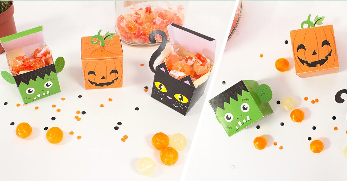 DIY Halloween Candy Boxes