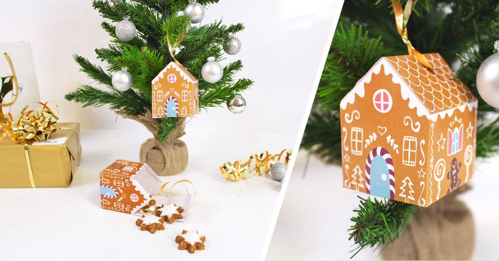 DIY Gingerbread house box