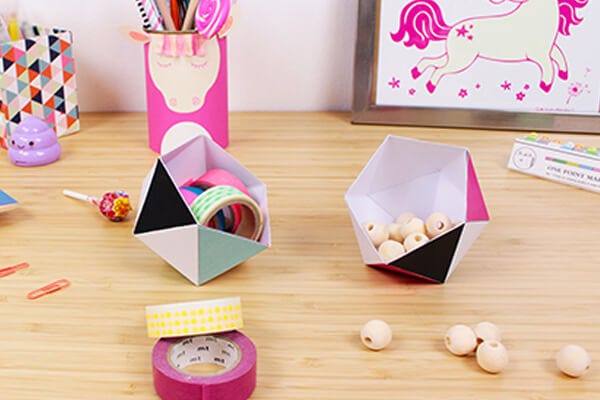 Geometric Paper Boxes