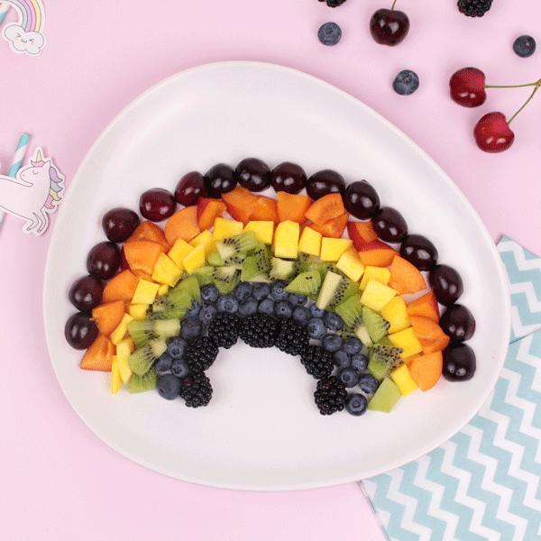 Healthy Summer Fruit Rainbow Food Art
