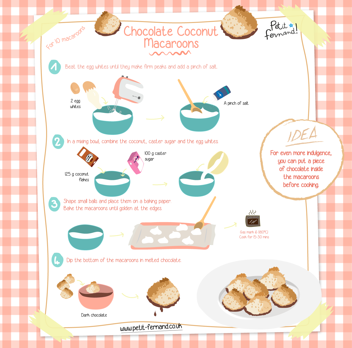 Chocolate Coconut Macaroons Recipe