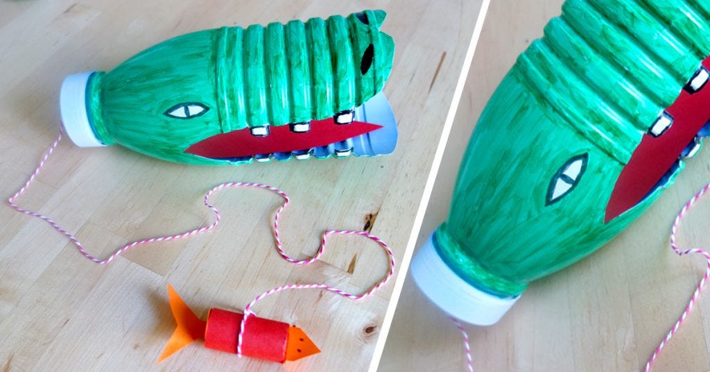 DIY for Kids: Cup and Ball - Crocodile