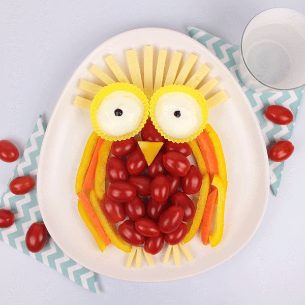 Food Art Ideas for Kids: Cheese and Vegetables Platter