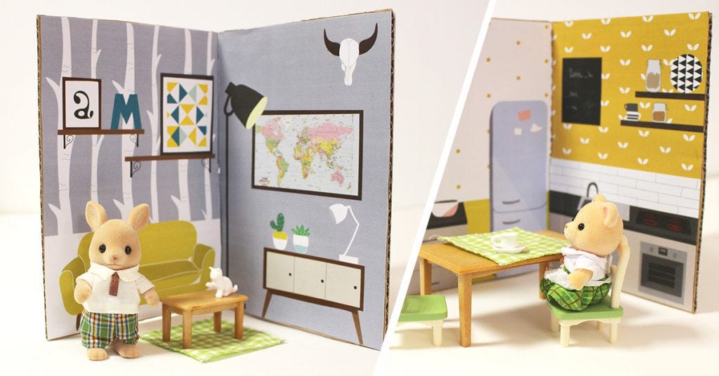 DIY Ideas for Kids - Portable Dollhouse
