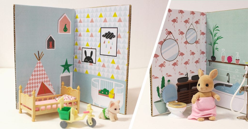 DIY Ideas for Kids - Portable Dollhouse