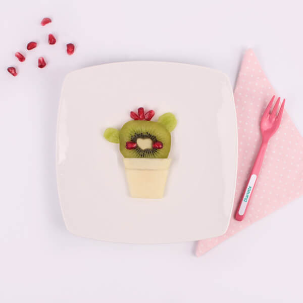Healthy Fruit Cactus Snack Idea