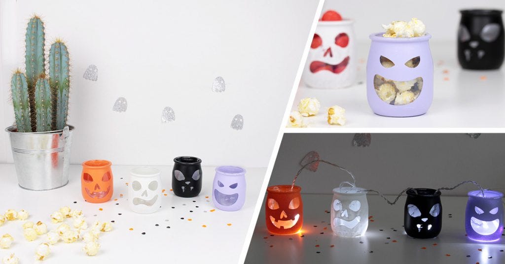 Halloween candle holder