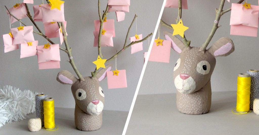 Reindeer Advent calendar DIY
