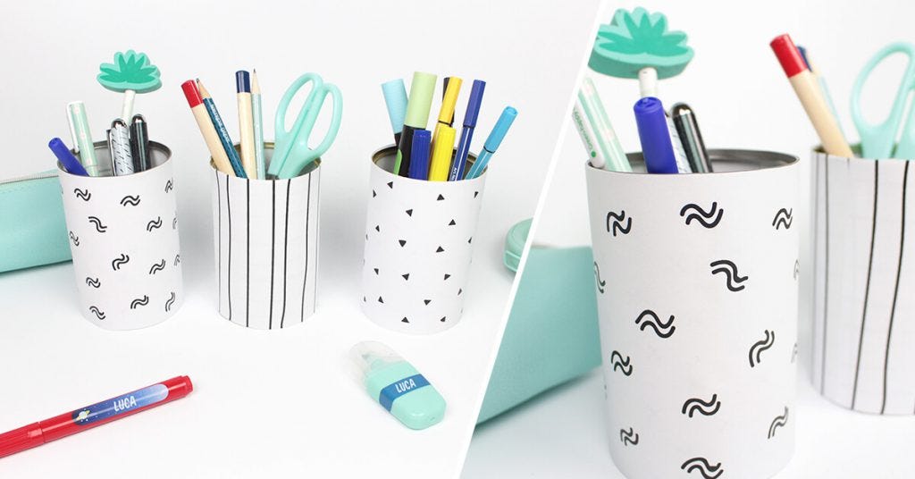 Follow our pencil pot DIY !