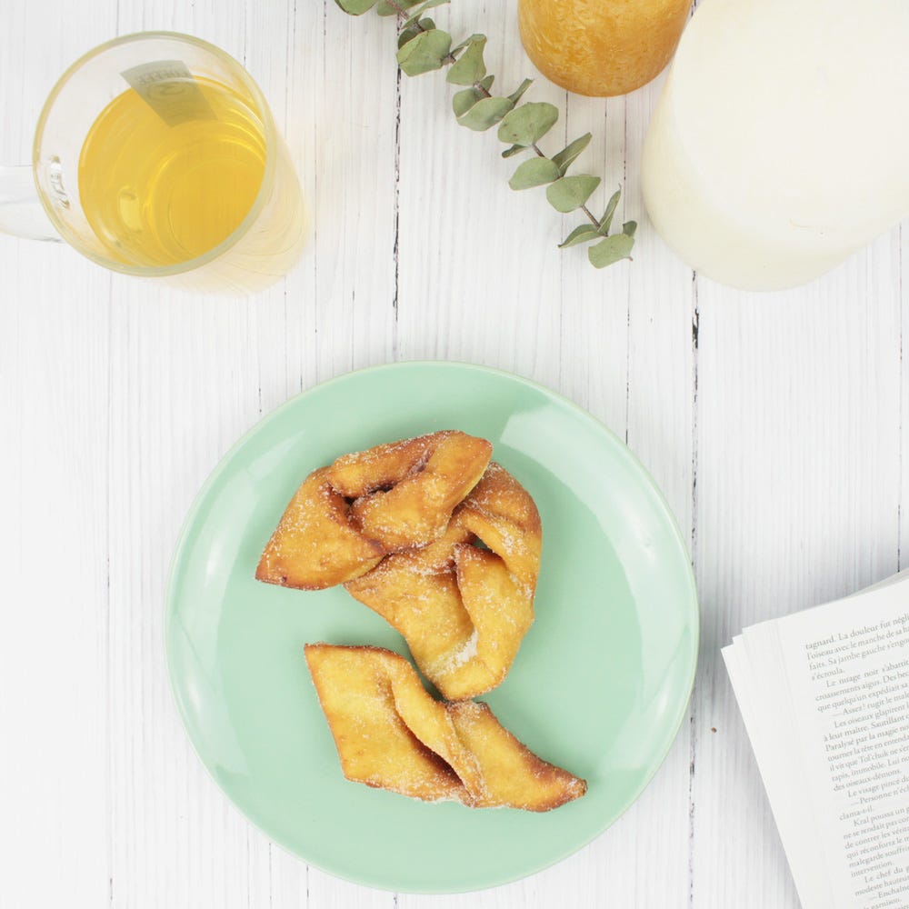 Mix orange blossom with doughnut moist!