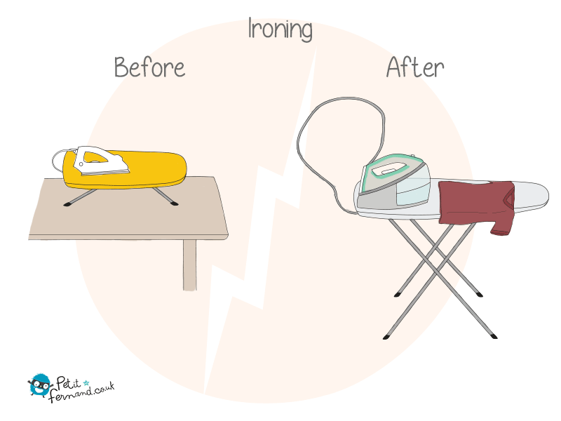 Say goodbye to your quick ironing on a corner of your student dinner table… Hello huge steam ironer to iron all the family’s stuff!