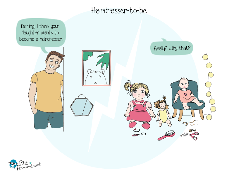 When the kids style their dolls… it sometimes give surprising results!