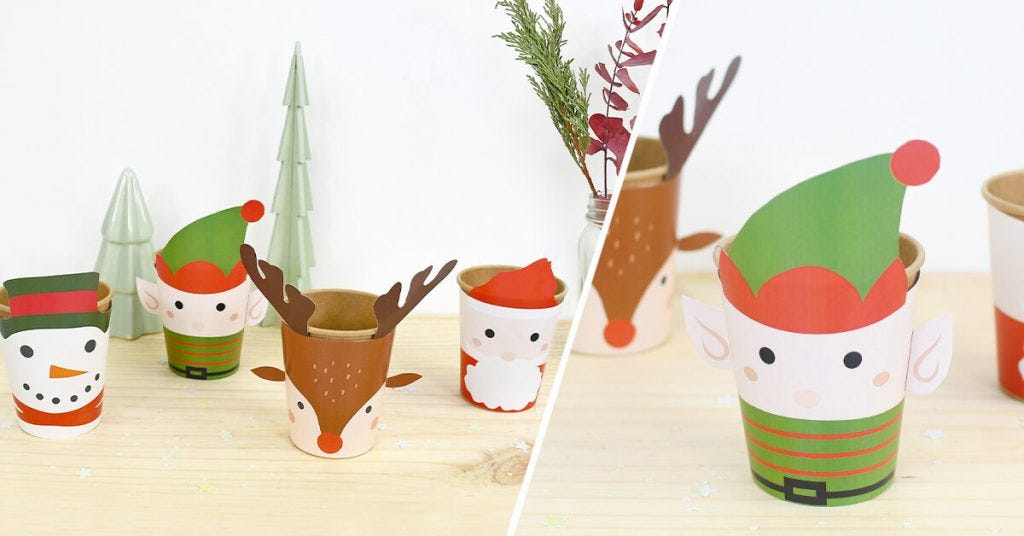 A perfect workshop to gather parents and children around the making of these cups decorated with the Christmas star! Find all our workshops on the blog.