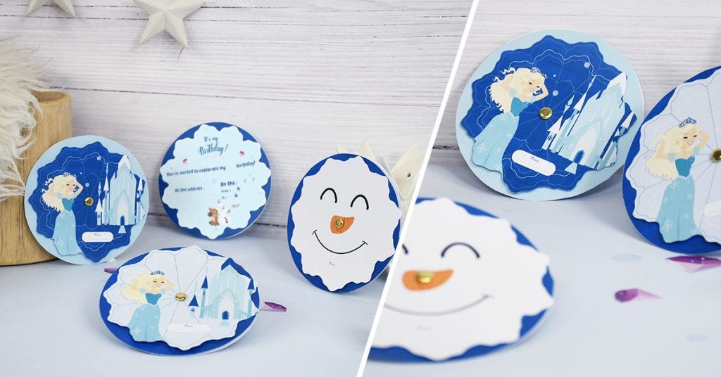 Easily create your Frozen®-inspired invitations!