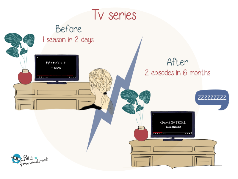 No more time for series, being parents is a full-time job!