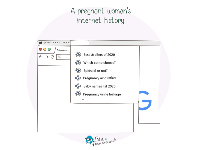 All the questions we ask to ourselves when pregnant are inevitably found in our internet history!