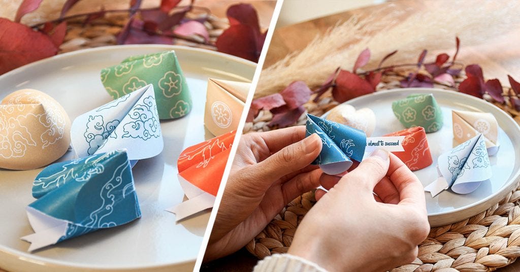 DIY Fortune Cookies Paper