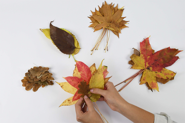 Fall Leaf wreath DIY : Step 1